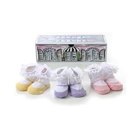 : Dolly and Dimples *Patisserie Collection3 pk Booties in Gift Box