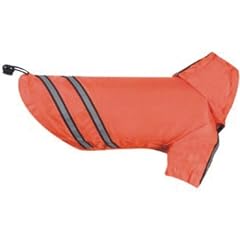 Flamingo 510719 Regenjacke Hundemantel Safety mit Reflektoren 30 cm, orange