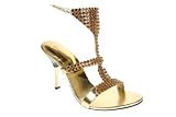 Unze Evening Wear - L9173-Gold-7.0
