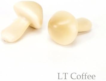 One Case 144 Pieces Artificial Vegetable Mushroom Light Coffee 2.5"x 2.5"x 3"