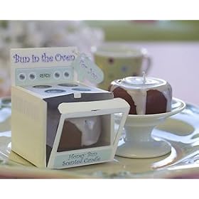 "Bun in the Oven? Scented Candle (Set of 4) Baby Shower Favors