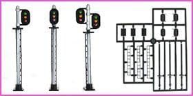 HO scale HA-7 three-lamp traffic light kit (2 sets of input)