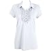 Misses Bay Studio Short Sleeve Ruffle Polo Shirt