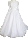 White Organza Bridal Gown Wedding Dress, Size 2, FL39