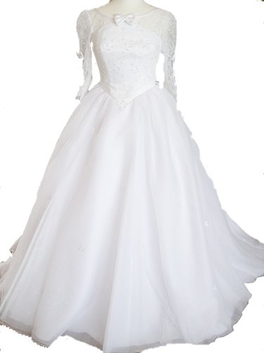White Organza Bridal Gown Wedding Dress, Size 2, FL39