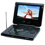 Supersonic SC-291 7 Inch TFT Portable DVD/CD/MP3 Player With TV Tuner, USB & SD Card Slot