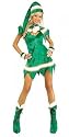 Santa's Elf Sexy Green Costume - Size Standard, Dress Size 4-8
