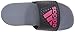 adidas Unisex-Child Adilette SC Sandal, Core Black/Pink/Vista Grey, 4