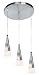 Access Lighting 50502-BS/OPL 3 Light Onyx Steel Wrap Multi-Light