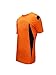 Men's Sport Athletic Active Moisture-wicking Short-sleeve Crew T-shirt Orange X-Large