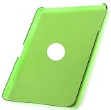 Transparent Crystal Clear Hard Back Case Cover Shell for Apple iPad tablet Wi-Fi / Wi-Fi + 3G Model ( Green )