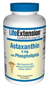 Life Extension Bio-Enhanced Astaxanthin with Phospholipids Softgels, 4 mg, 30 Count