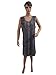 Hot Deals Trendy Fashion Womens Clothing Grey Full Embroidered Sleeveless Dress Stores Online
