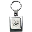 Pittsburgh Steelers Steel Square Key Chain - NFL Football Fan Shop Sports Team Merchandise