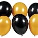 144 ct Orange and Black Latex Balloons