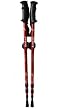 New 3 Section Adjustable Hiking / Snowshoeing Poles - Red Color