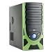 Atx Mid-tower Case Green 400W