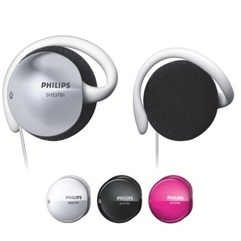 Philips SHS3701/27 Earclip Headphones with Interchangeable Color Caps
