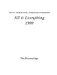 The Proceedings Of The 4th International Humanities Conference: All & Everything 1999