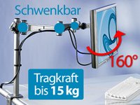 General Office LCD- & TFT-Monitorarm für 48-58 cm (19-23