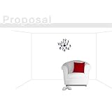 Instant Wall Decal Real Working Wall Decal Clock
