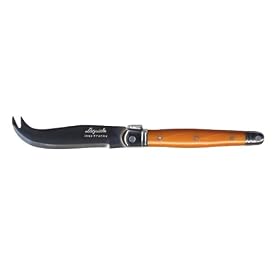 Laguiole Set of Two Cheese Knives, Tangerine by Sisson