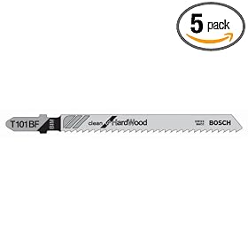 BOSCH T101BF 4" 10 TPI Bi-Metal Bosch Shank Jigsaw Blade 5 Pack