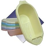 YELLOW Baby Bath With Plug, MADE IN EEC