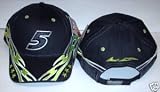 Mark Martin #5 Hendrick Motorsports 2010 Black Green Highlights Stars Element Hat Cap One Size Fits Most OSFM Chase Authentics