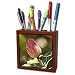 Lee Hiller Photography Hot Springs National Park Flowers - Southern Magnolia Blushing Seed Pod - Tile Pen Holders-5 inch tile pen holder