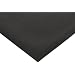 Silicone Sheet, 20A Durometer, Solid, Smooth Finish, No Backing, Black, Inch