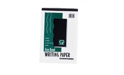 Carolina Pad Writing Paper Tablet, Unruled, 6 x 9 Inches, 100 Sheets (64112)