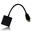 niceEshop(TM) Black 20cm HDMI Input to VGA Adapter Converter for PC Laptop NoteBook HD DVD