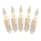 White Christmas Lights 50 Clear White Wire