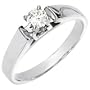 Gorgeous! Women's 14k White-gold (1/4 CT) 4.00MM Moissanite Solitaire Engagement Ring