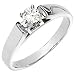 Gorgeous! Women's 14k White-gold (1/4 CT) 4.00MM Moissanite Solitaire Engagement Ring