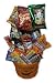 Search : Classic Halloween Basket with assortment of Chocolates, Candies and Cookies