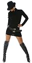 Strick Minikleid, Long Pullover Schwarz Gr. 34-38