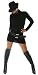 Strick Minikleid, Long Pullover Schwarz Gr. 34-38
