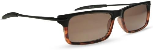 Cinza Axiom Reading Glasses - Essentials for Summer! - Spring Hinges - Case Included, 2.00, Black/Amber Tortoise