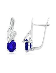 Fashion Diamond and Oval Tanzanite Earrings - 2.2 ct TGW