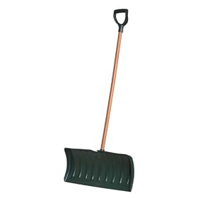 Erapro P-3 26-Inch Poly Blade Snow Shovel/Pusher With 42-Inch Stained Hardwood Shaft