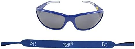 Official Major League Baseball Fan Shop Authentic Sunglasses and Neoprene MLB Team Strap (Kansas City Royals)