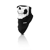 Schampa Traditional Lightweight Half-Face Mask , Style: Skull VNG008