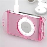 Clip-On Crystal Case w/ Headset Wrap for Apple 2nd Generation Shuffle, Pink