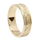 Ladies Celtic Cross Ring - 14k Gold - Made in Ireland