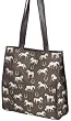 Horses and Horseshoes Brown Tote