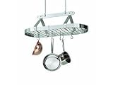 Enclume PR16BWG-CH Premier Chrome Oval Pot Rack with Grid 36-in.