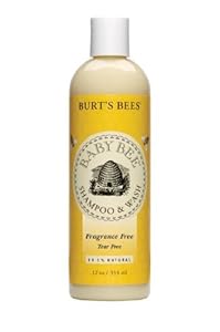 Burts Bees Baby Bee Fragrance Tear Free Shampoo & Wash, 12-Ounce Bottles (Pack of 3)