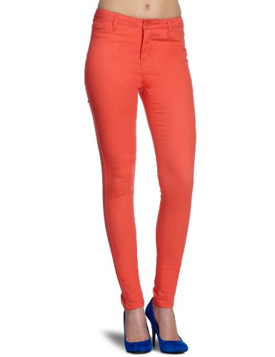 VERO MODA Damen Jeans Normaler Bund, 10074142 Wonder Color Jegging, Gr. 30/34, Rot (CAYENN Preisvergleich